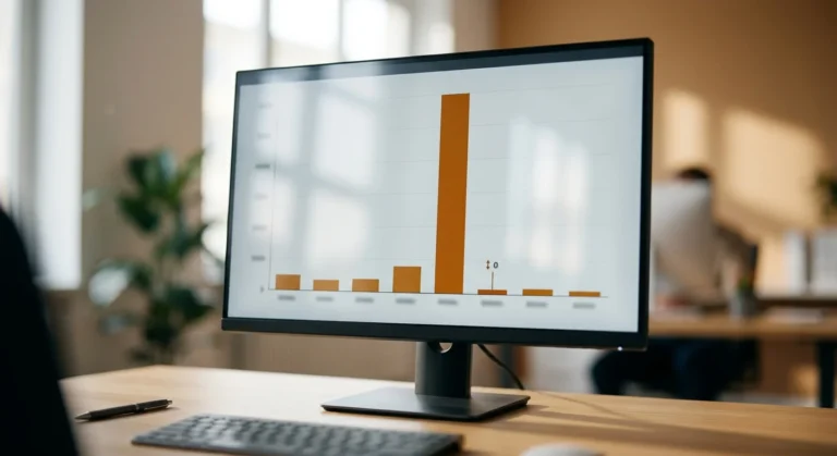 Website traffic chart with a mismatched low value indicator representing navigational search traffic