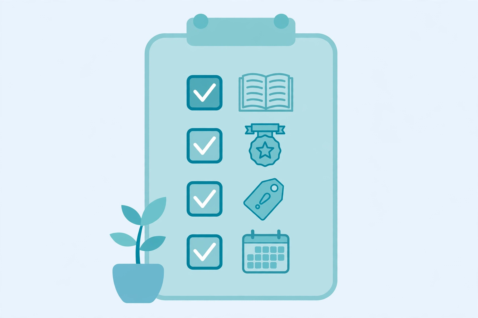 Checklist illustration for minimum viable AI governance, with register, owner, risk tier and review date.