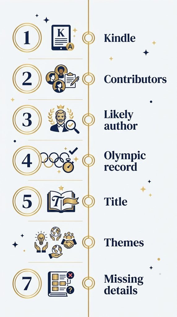 Seven numbered facts about the flying elephant memoirs shown as a checklist.