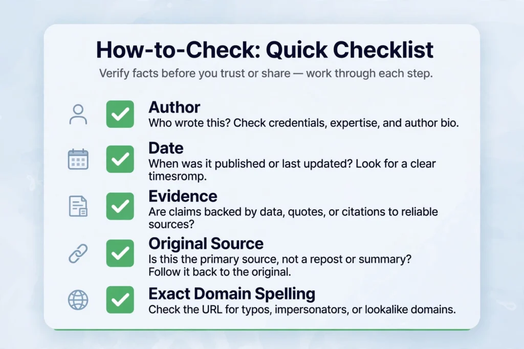 Checklist graphic for checking any incabizgrowth.com article