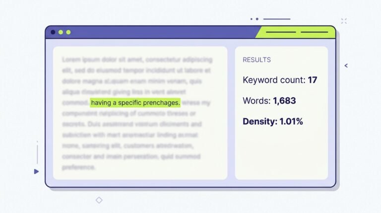 Zuhio keyword count checker showing a keyword count and density percentage on pasted text.